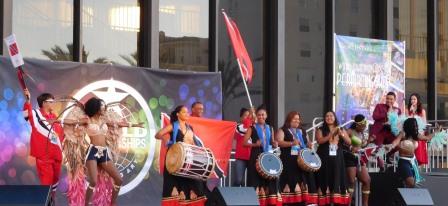 OCTF Team had a fabulous time yesterday supporting our home countries at the opening ceremony of the World Champions of Performing Arts in Long Beach, California. This was the 20th Annual Parade of Nations.